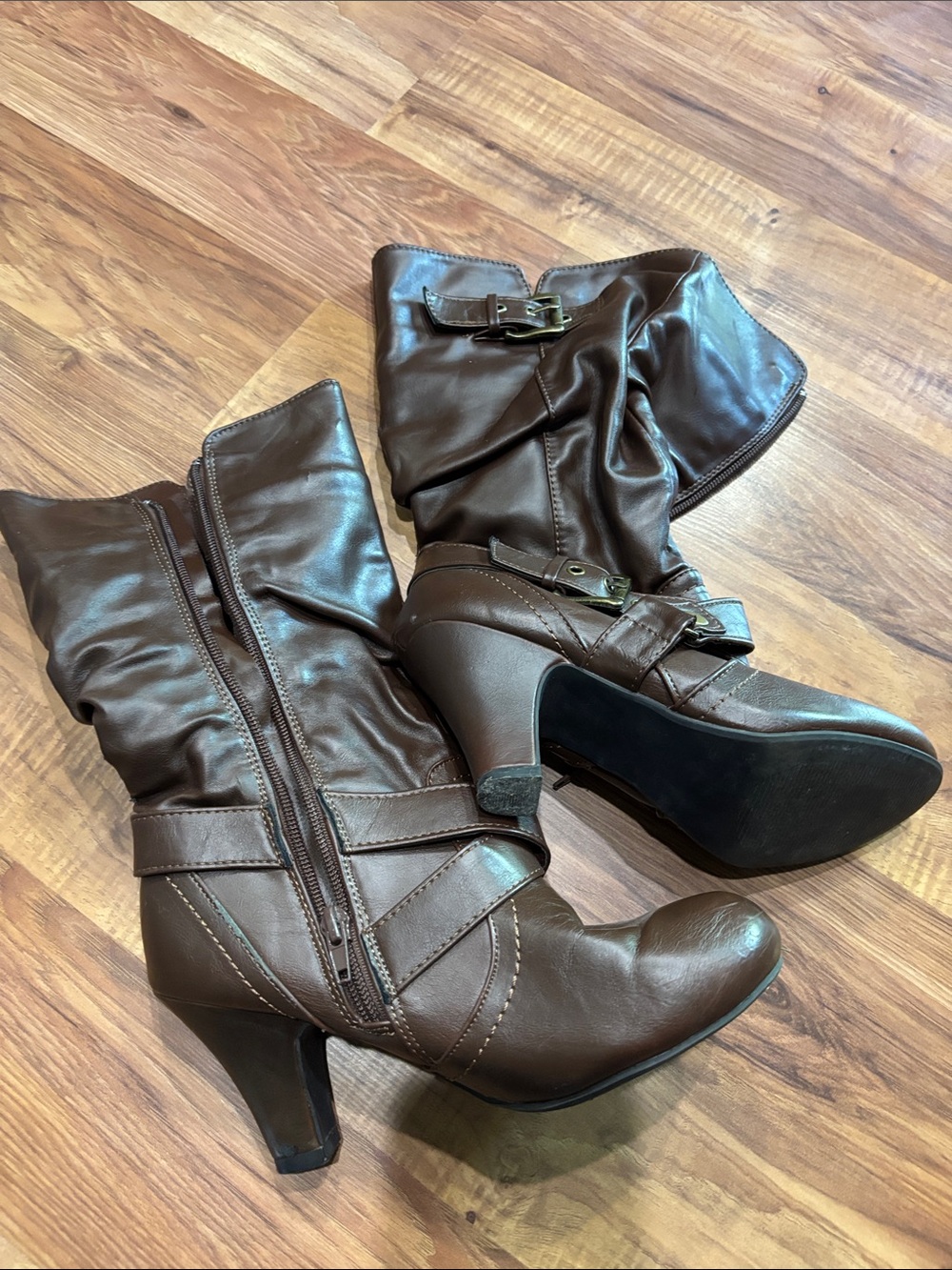 Women’s Calf High Boots Full Zip
